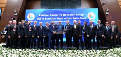 Hizmet �eref Belgesi ve Plaket Takdim T�reni